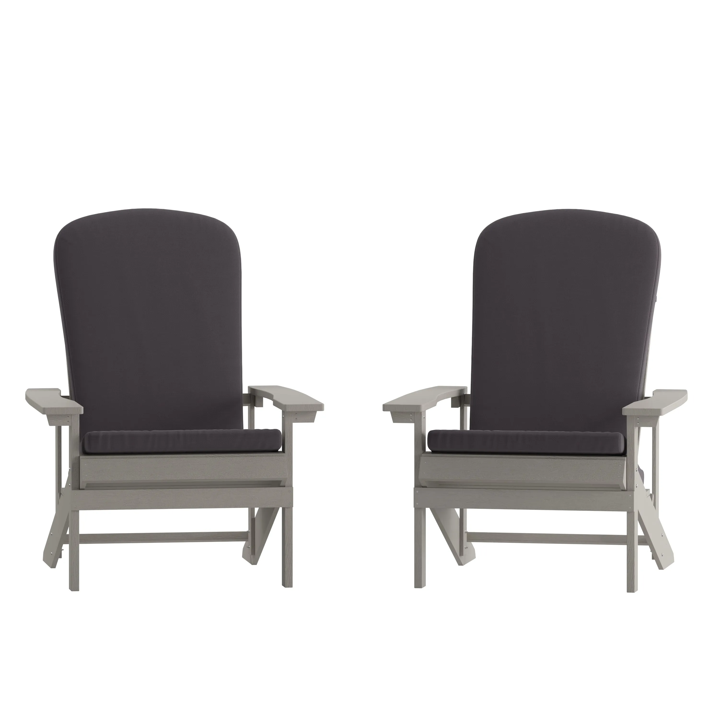 2PK Gray Chairs-Gray Cushions 2-JJ-C14501-CSNGY-LTG-GG