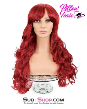 9960AE      Scarlet 22" Long Red Curly Wig