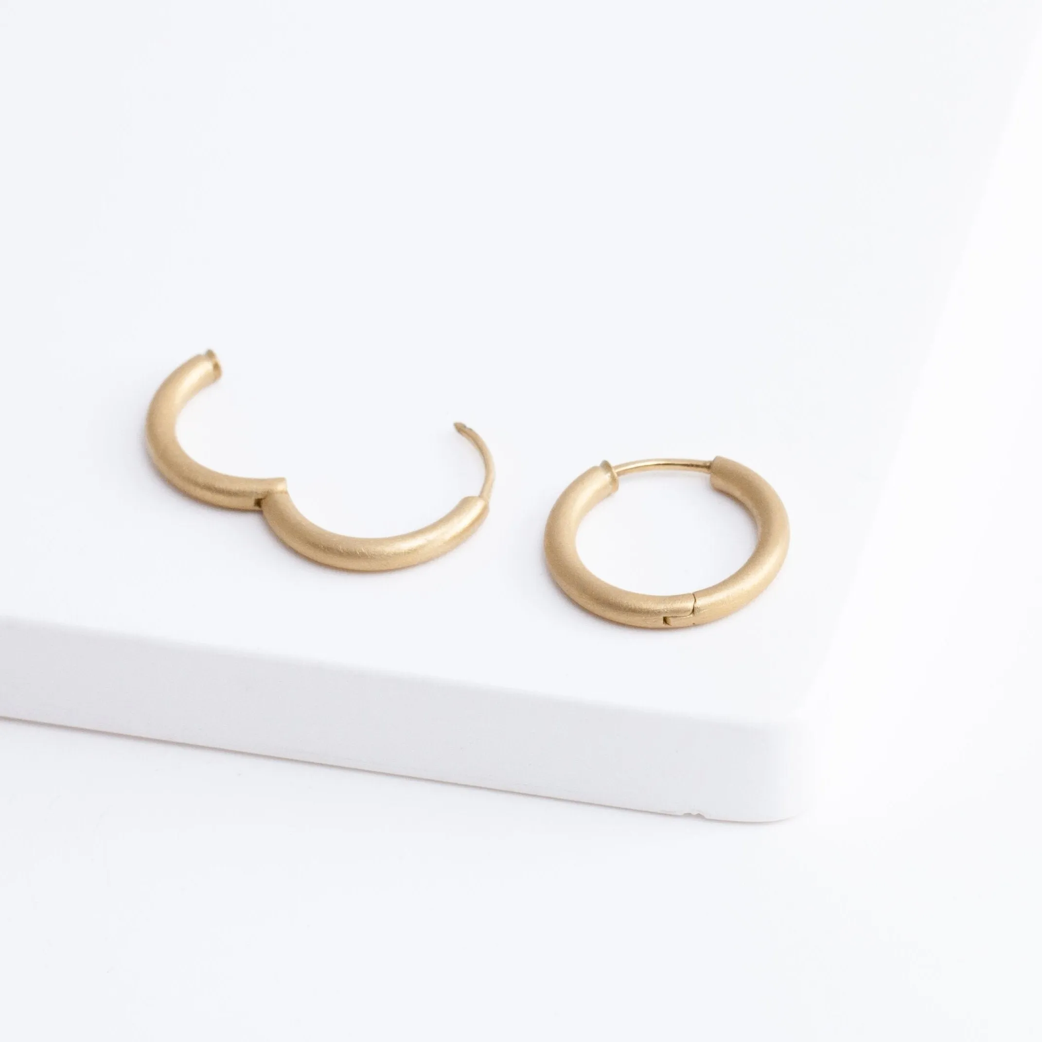 Akoya pearl hoop earrings