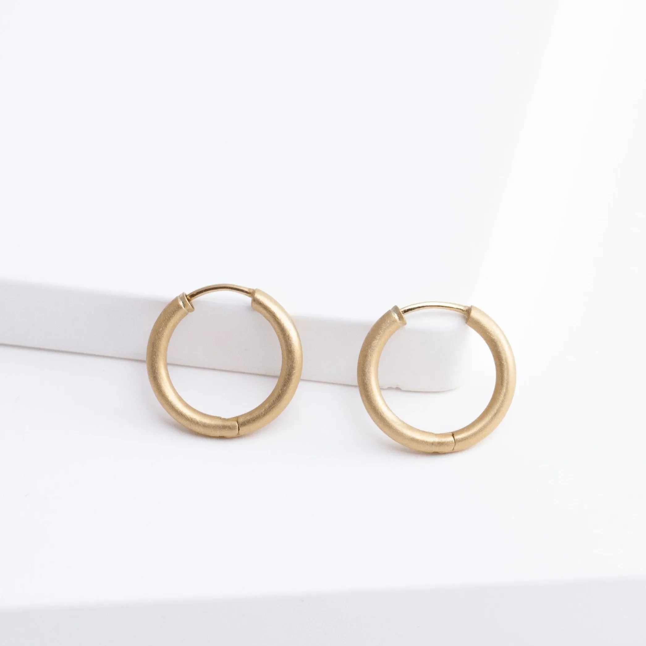 Akoya pearl hoop earrings