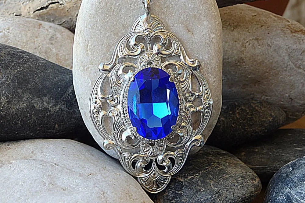 Blue royal necklace