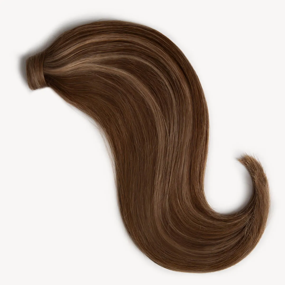 Brown Blonde Highlighted, 16" Clip-in Ponytail Hair Extensions, PP4/18 | 120g