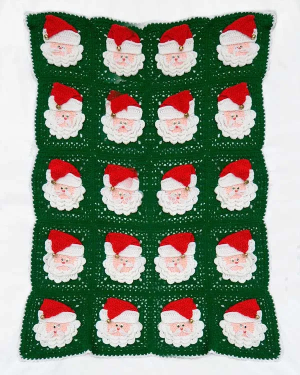 Christmas Santa Afghan Crochet Pattern