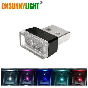 CNSUNNYLIGHT Car USB LED Atmosphere Lights Decorative Lamp