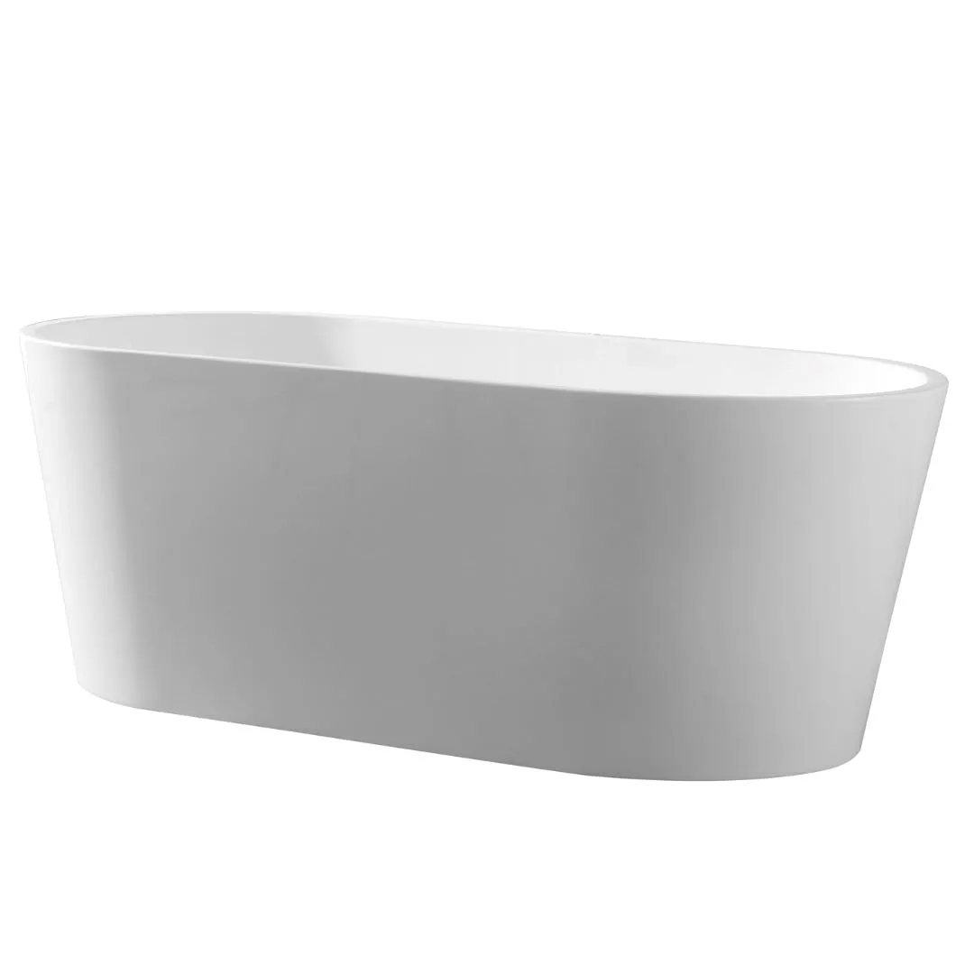 CORA 1700mm Oval Freestanding Bath Gloss White