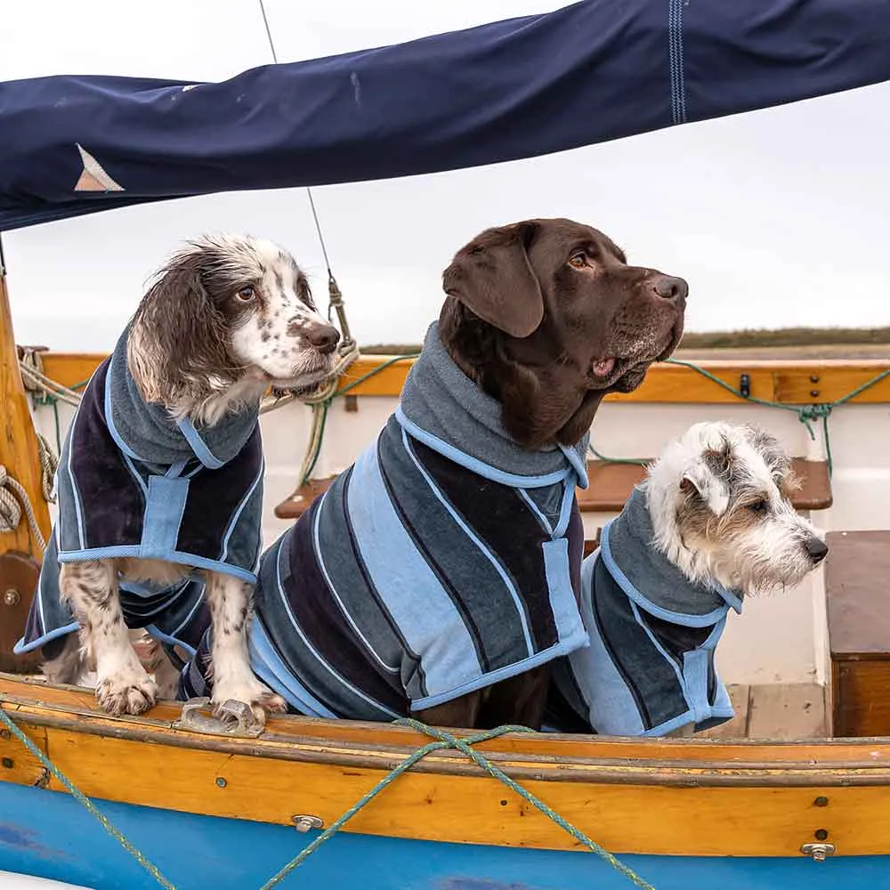 Dog Drying Coat Blue Harbour Design Collection by Ruff and Tumble