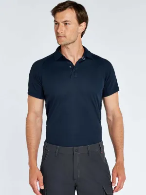 DUBARRY Menton Mens Short-Sleeve Technical Polo - Navy