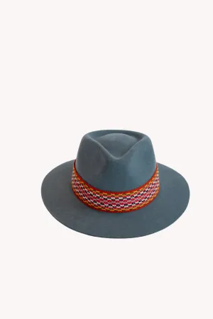 Dusty Blue Fedora Hat