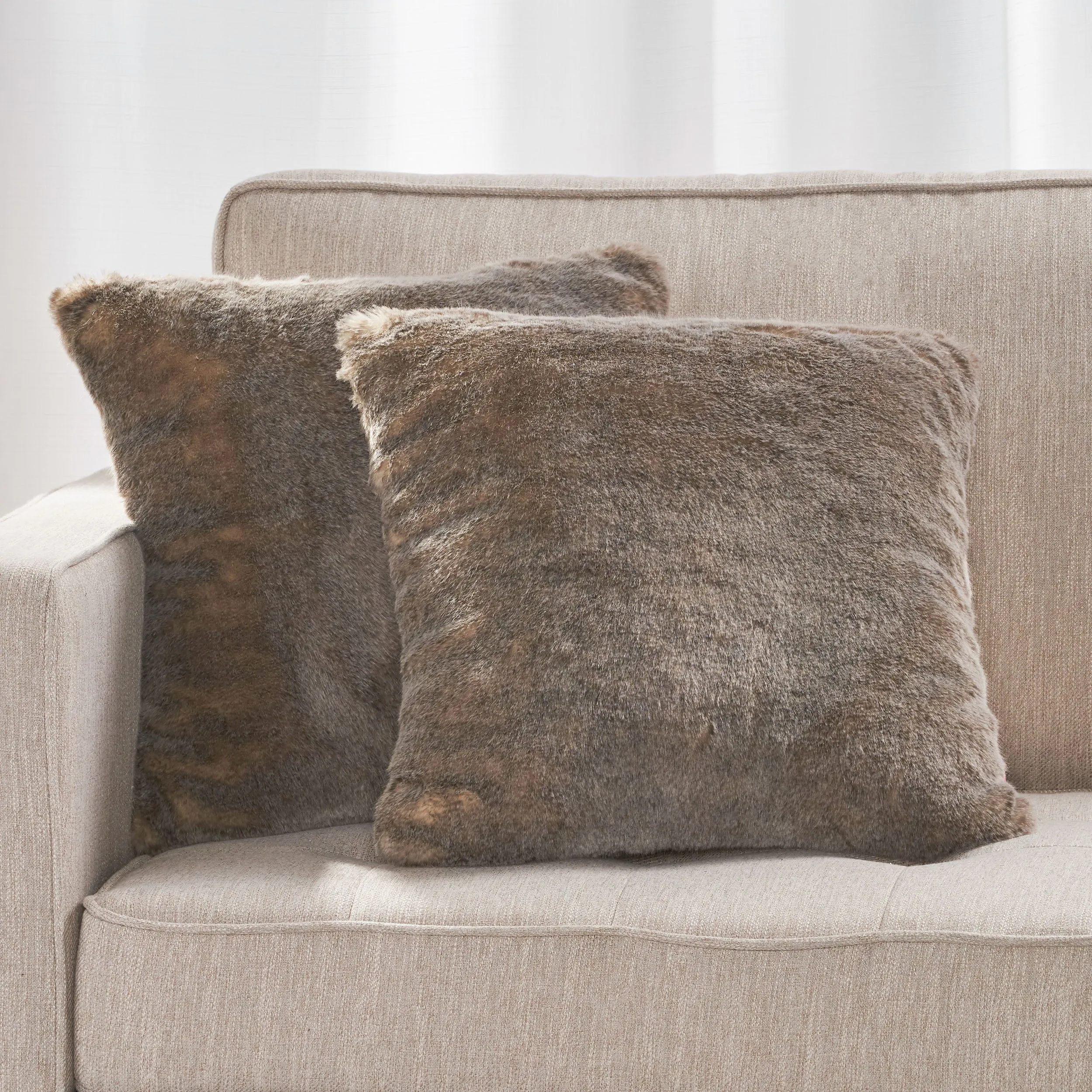 Elise Fur Throw Pillows