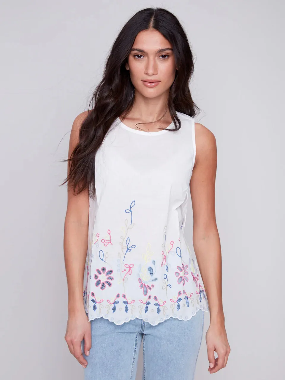 EMBROIDERED COTTON TOP