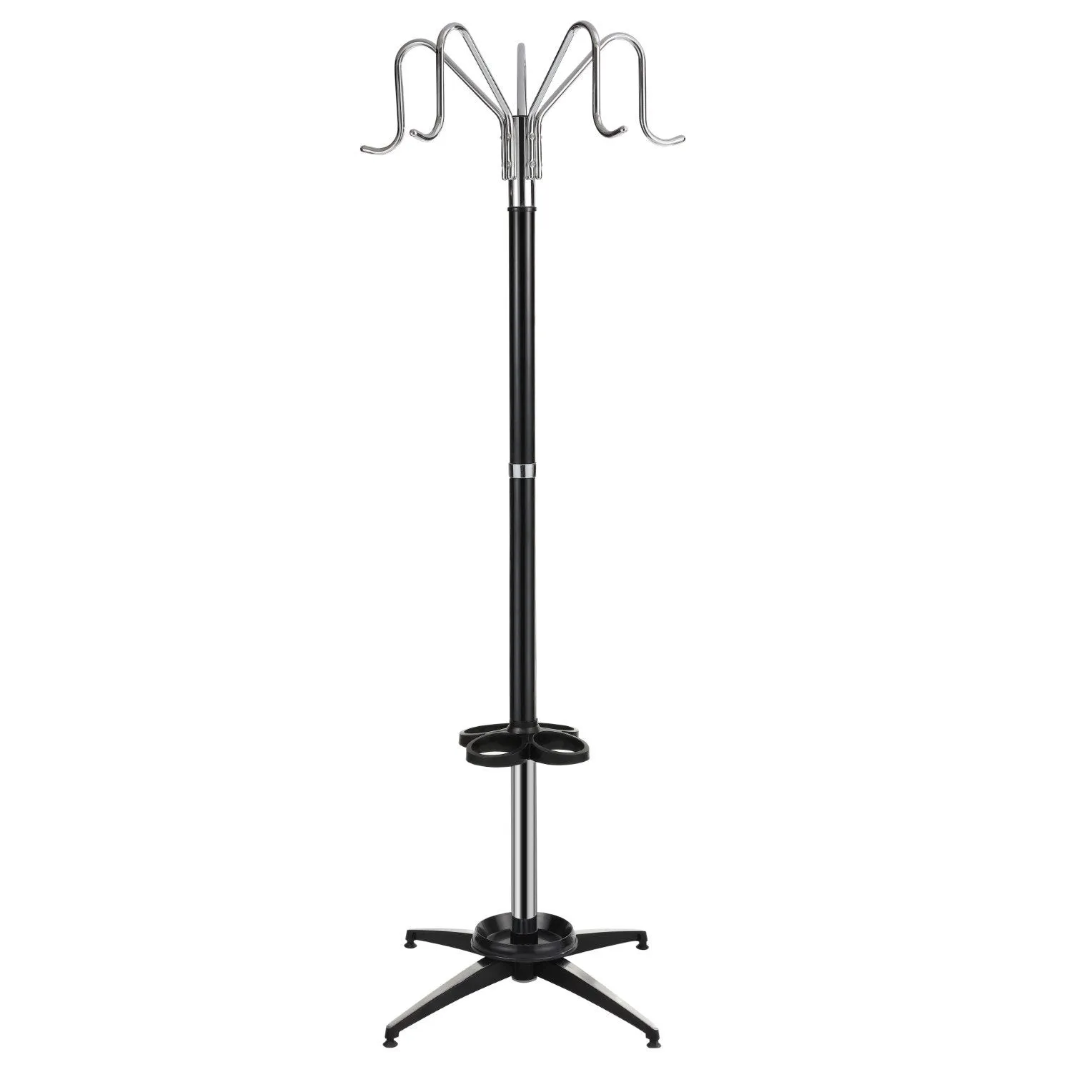 Ethan 5-Hook 72.8" Metal Parlor Coat Rack