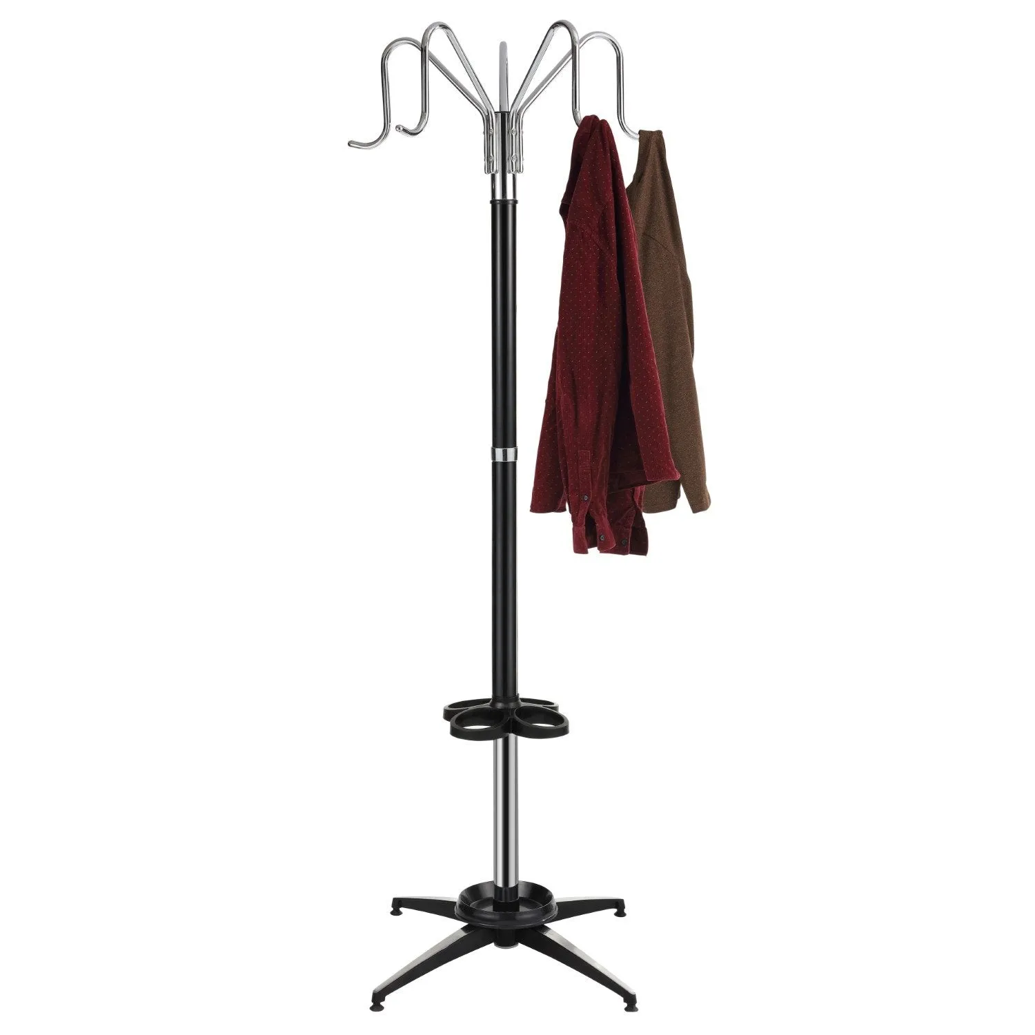 Ethan 5-Hook 72.8" Metal Parlor Coat Rack