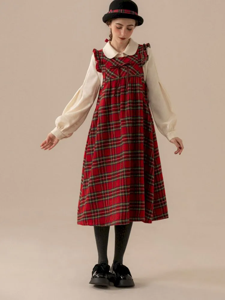 Fly Sleeve Tweed Customized Long Vest Doll Dresses【s0000007664】