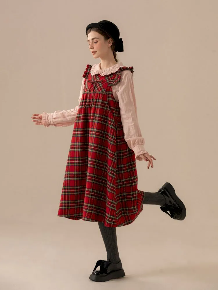 Fly Sleeve Tweed Customized Long Vest Doll Dresses【s0000007664】