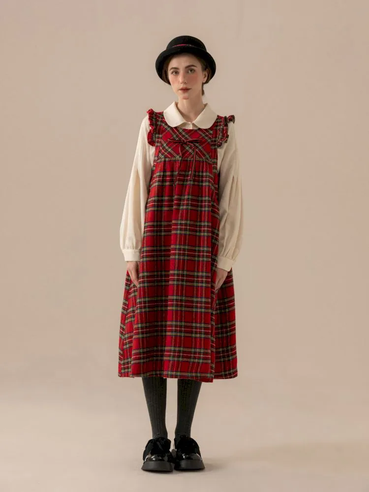 Fly Sleeve Tweed Customized Long Vest Doll Dresses【s0000007664】