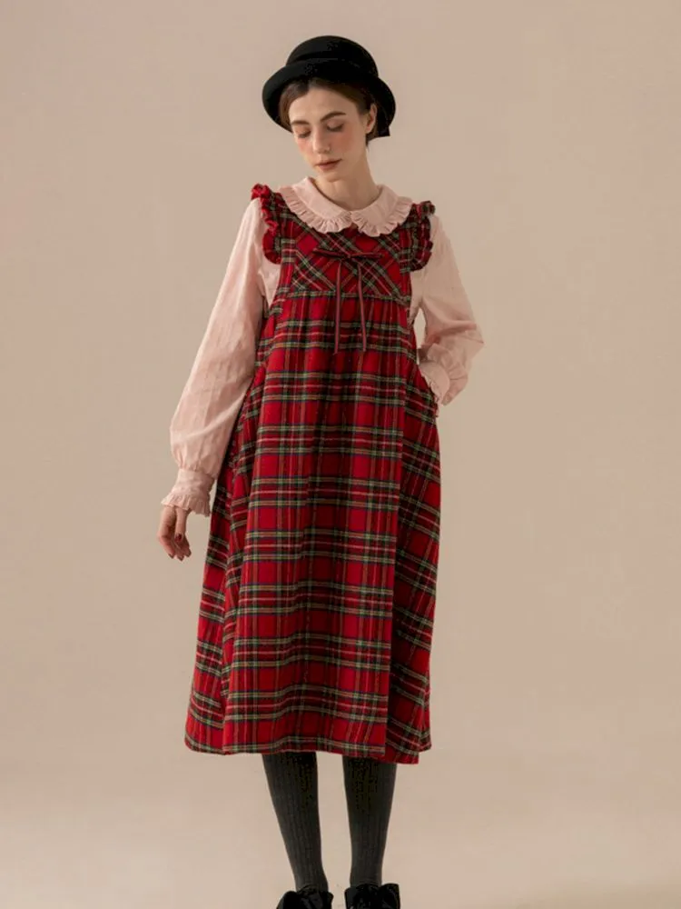 Fly Sleeve Tweed Customized Long Vest Doll Dresses【s0000007664】