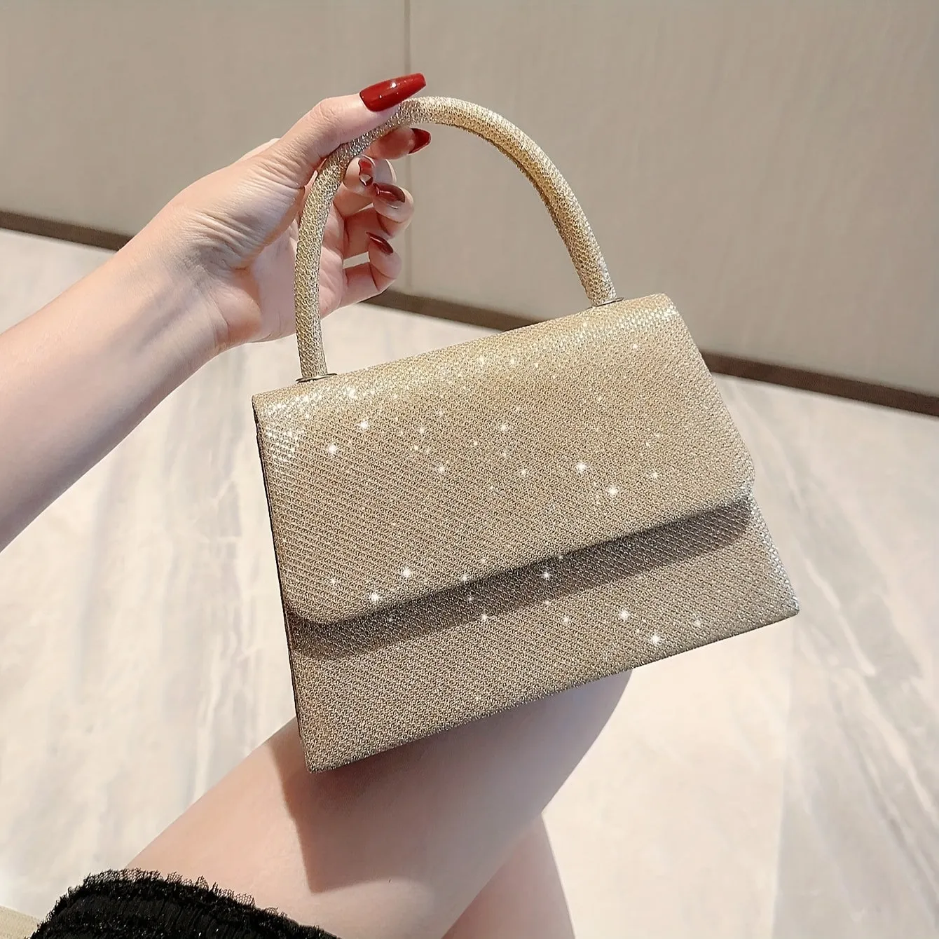 Glitter Shoulder Bag Elegant Stylish and Portable