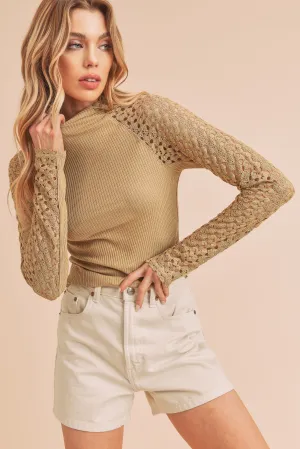 High Neck Long Sleeve Top