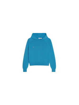 Kids Merino Wool Hoodie—electric blue