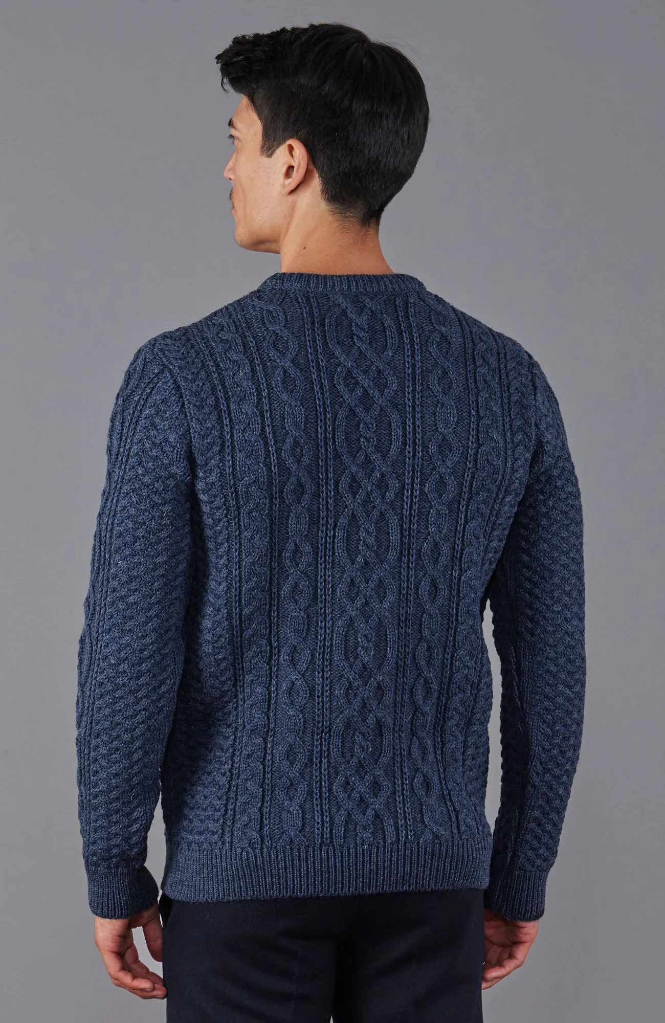 Mens Thorpe British Wool Cable Jumper