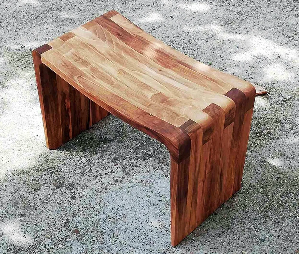 Modern Minimalist Design Solid Teakwood Bench