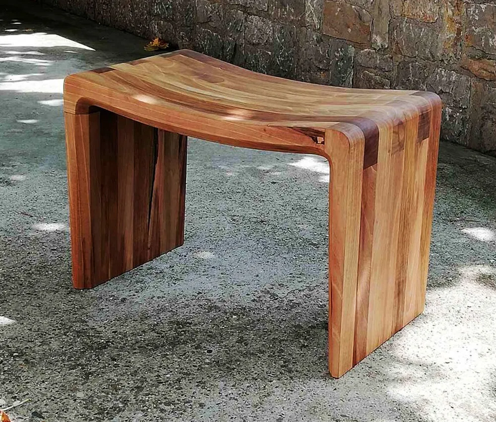 Modern Minimalist Design Solid Teakwood Bench