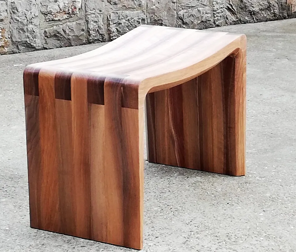 Modern Minimalist Design Solid Teakwood Bench