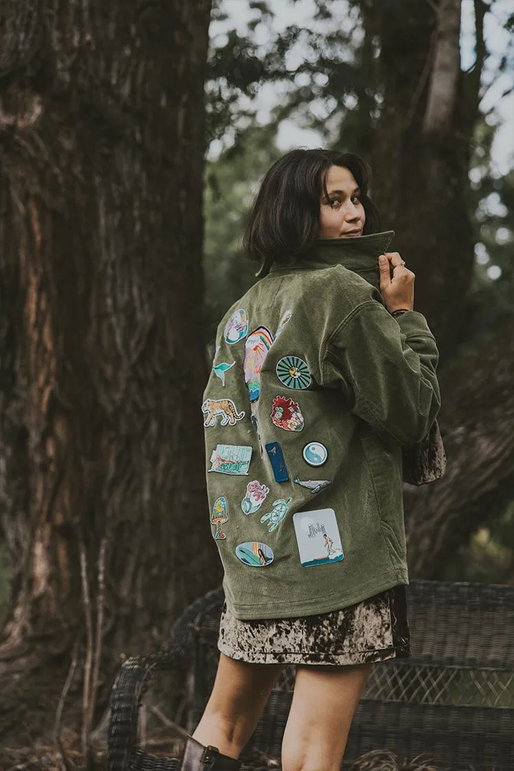 Mossy Utility Patched-Up Jacket