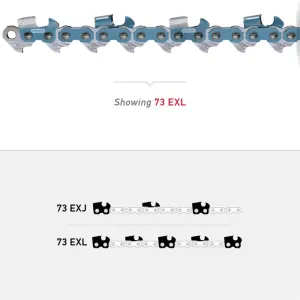 Oregon 73EXJ PowerCut Skip Tooth Full Chisel Chains