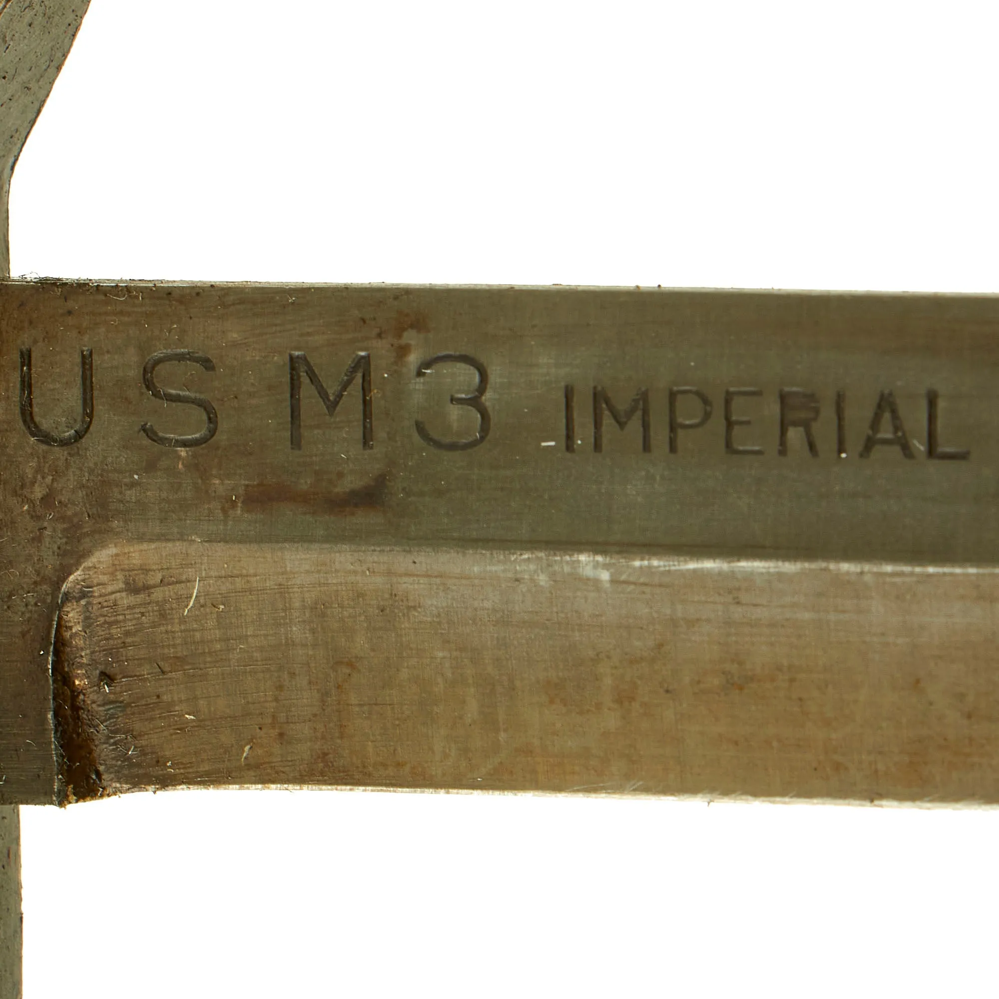 Original U.S. WWII Blade Marked Second Pattern M3 Fighting Knife by Imperial Knife Co. with Updated M8 Scabbard