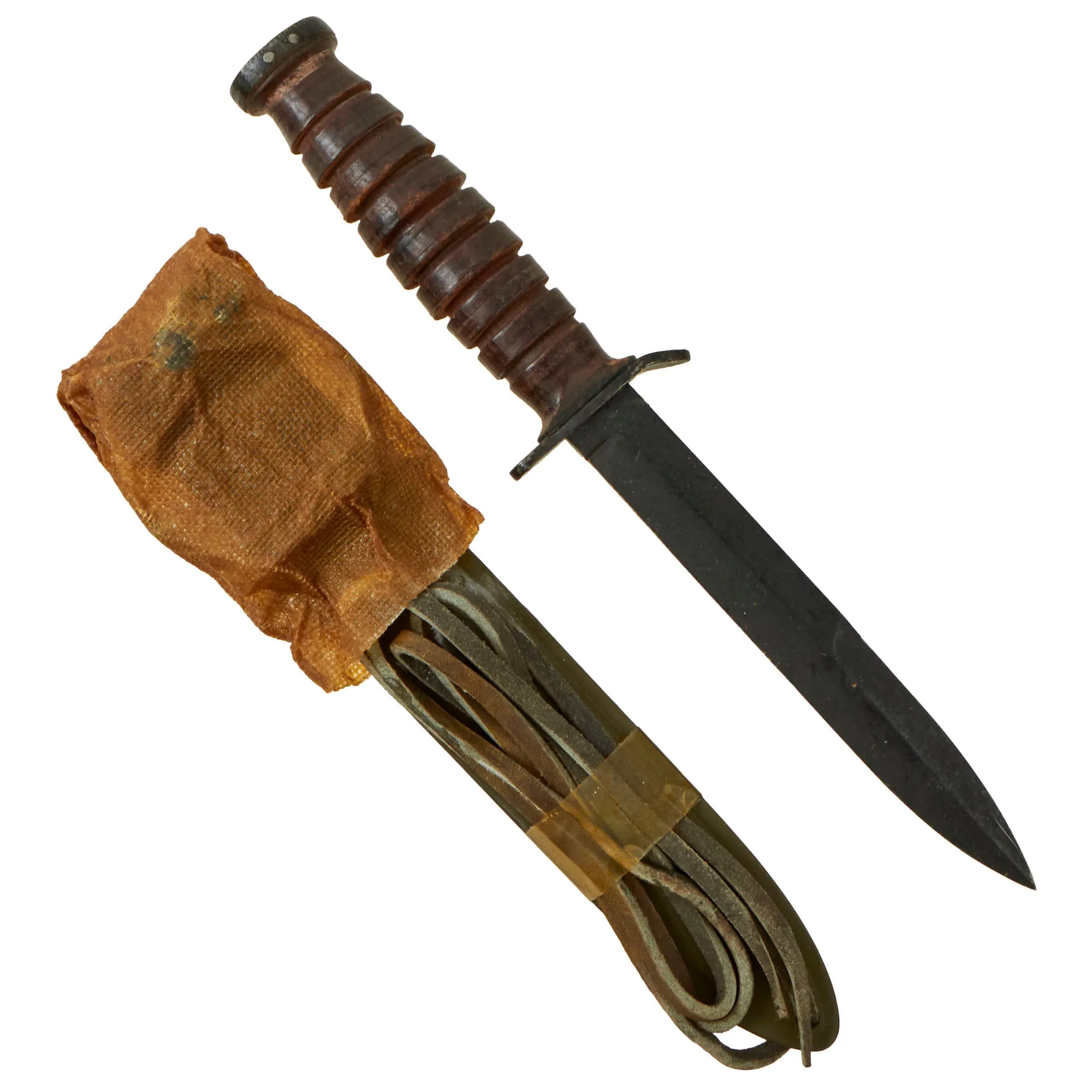 Original U.S. WWII “New Old Stock” M3 Guard Marked Fighting Knife by Camillus with M8 Scabbard and Original Packaging