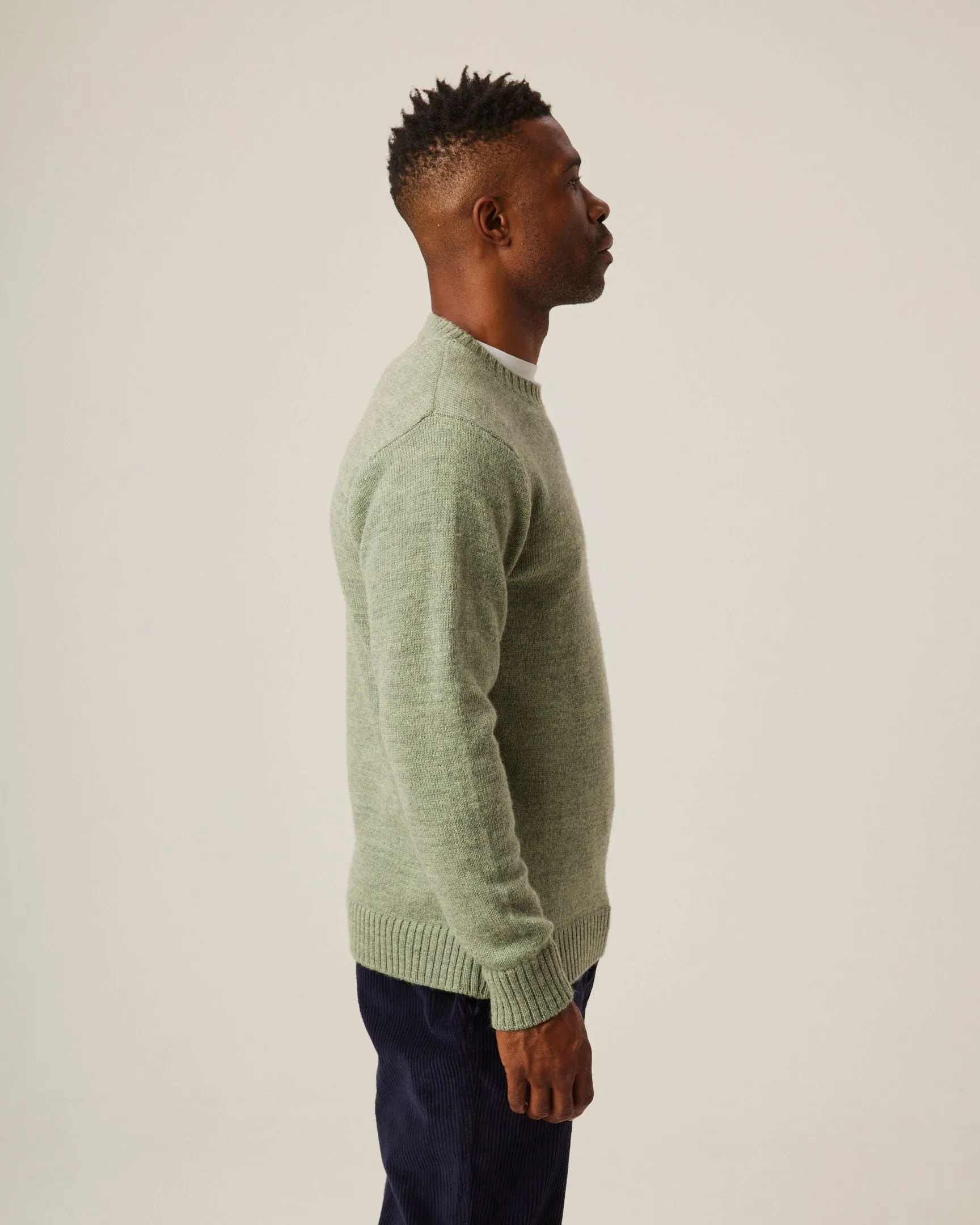 Peregrine Sweater Makers Stitch Crew Jumper Mint