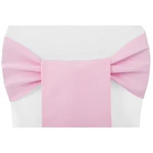 Polyester Chair Sash/Tie - Pink