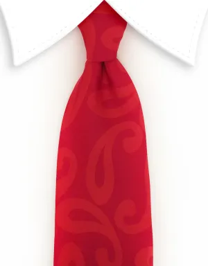 Red Paisley Tie