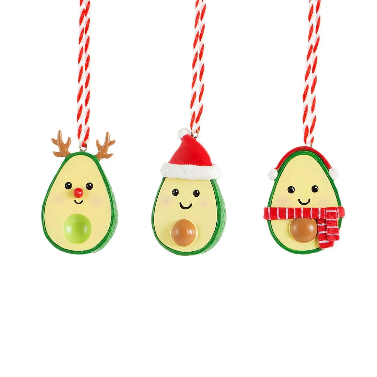 Sass & Belle Christmas Avocado Ornaments - Various Styles