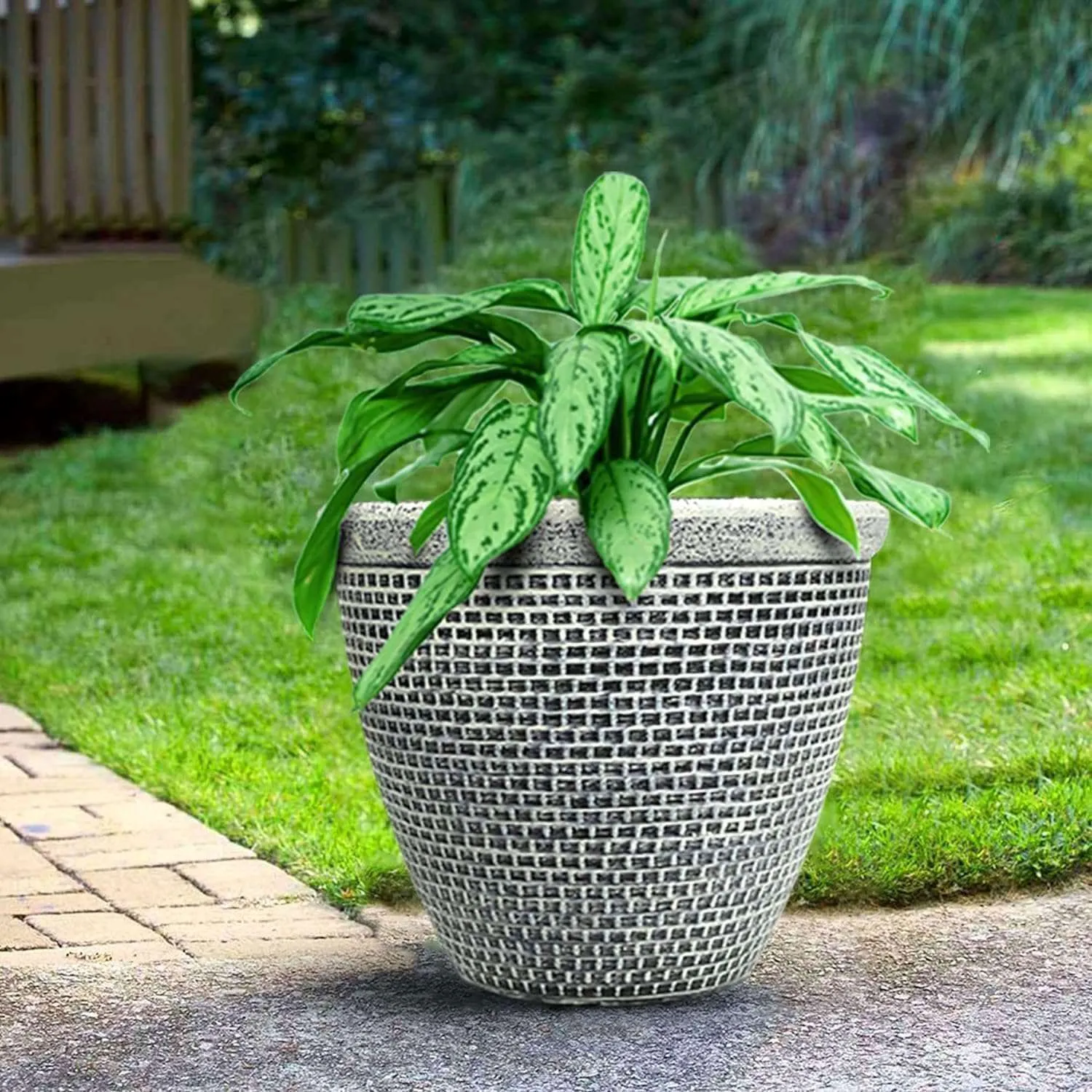 SG Traders™  25cm Antique Cromarty PLANT POT