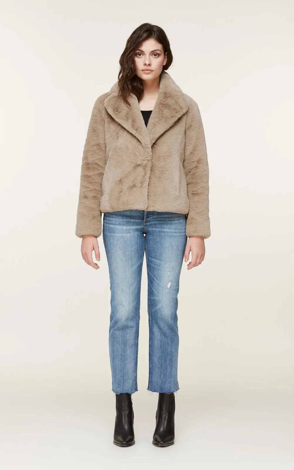 Soia & Kyo - Emanuela Faux Fur Jacket in Honey