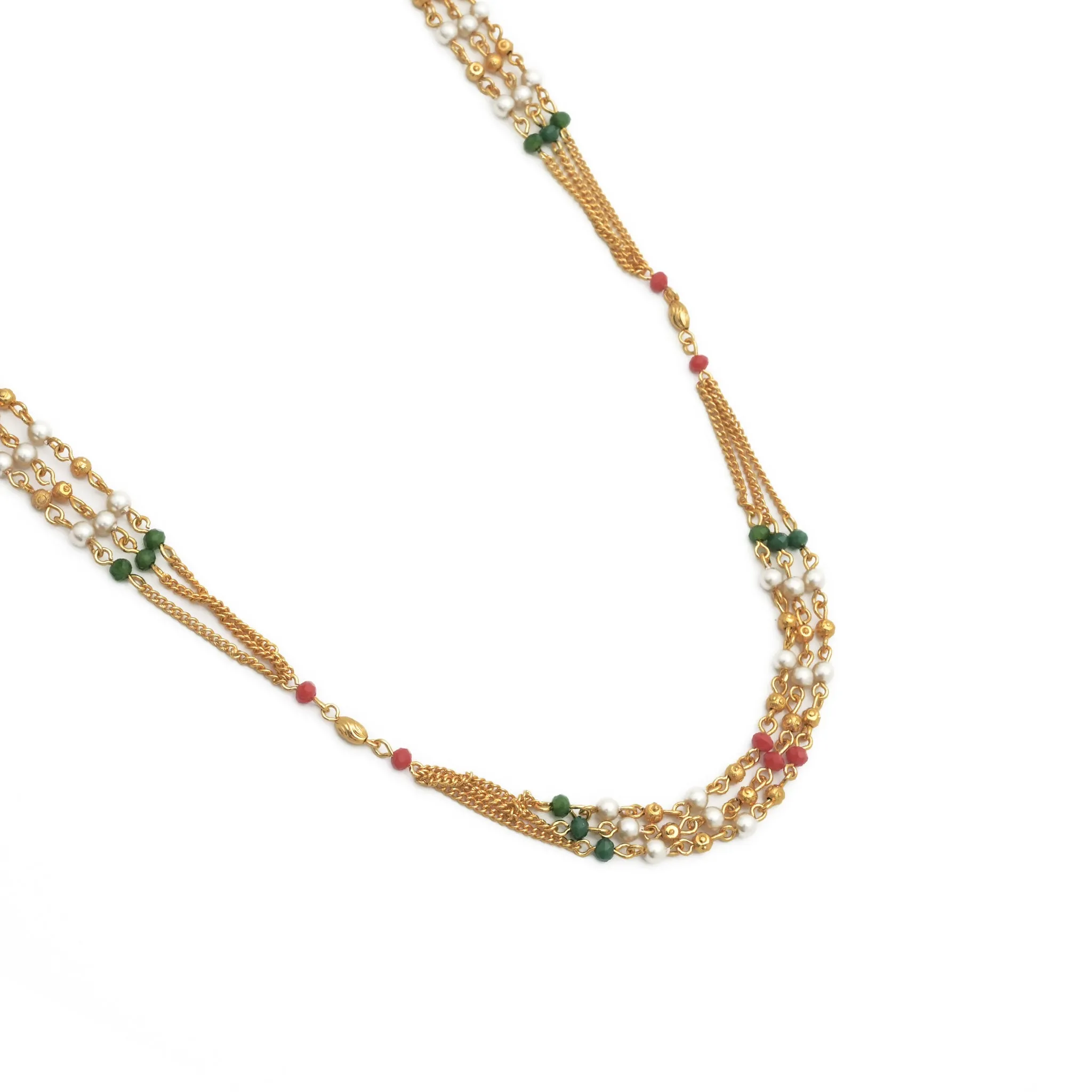 Traditional Multicolour Necklace Mala For Women