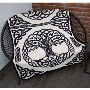 Tree of Life and Trinity Knot Throw