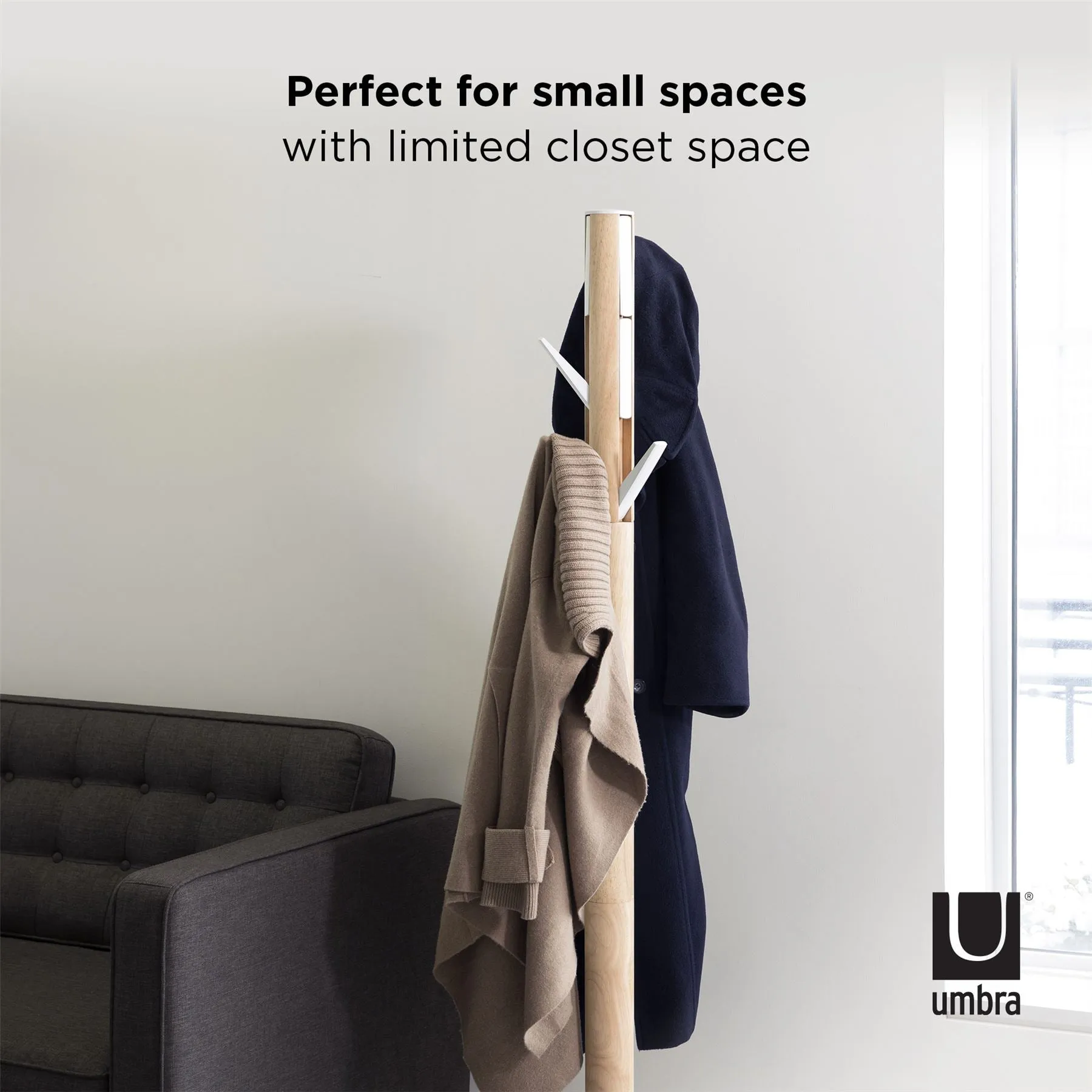 Umbra Flapper Floor Standing Coat Rack