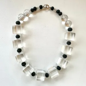 Vintage Lucite Ice Cube Necklace (26)