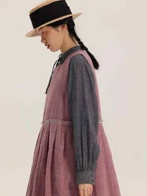 Washed Linen Vest Long Dress【s0000006905】