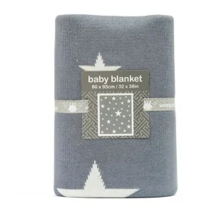 Weegoamigo - Cotton Knitted Blanket - Stellar Charcoal