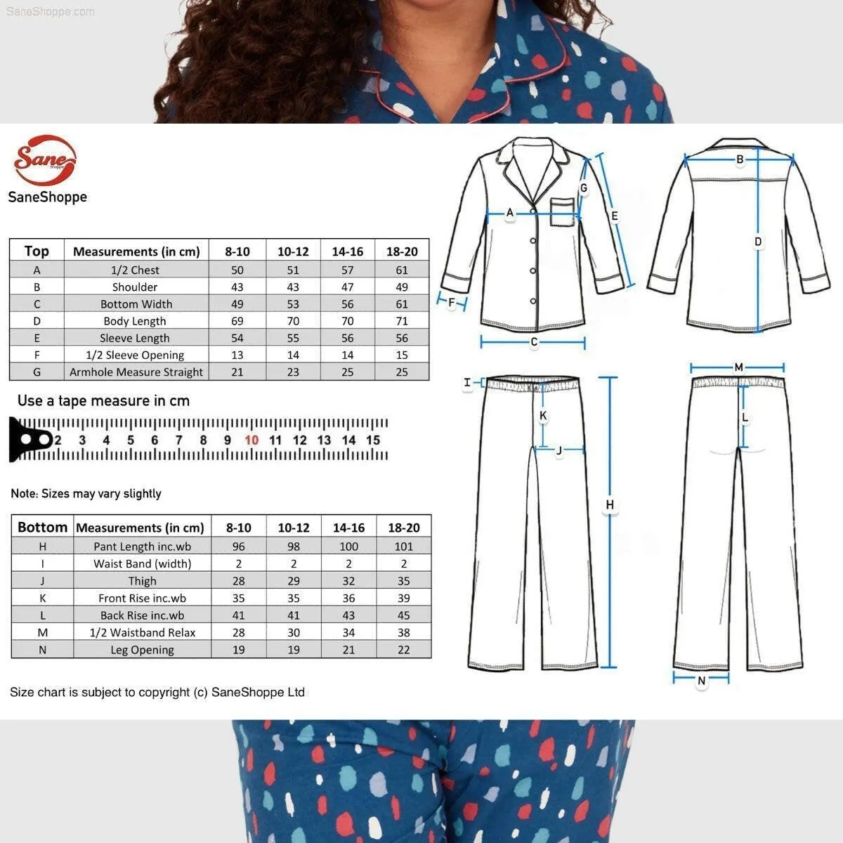 Women's Brushed Cotton Long Sleeve Wincey Pyjama Set Loungewear