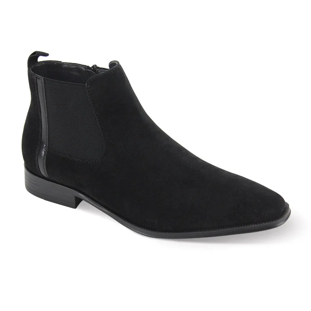 Zipper Suede Chelsea Boot by Antonio Cerrelli