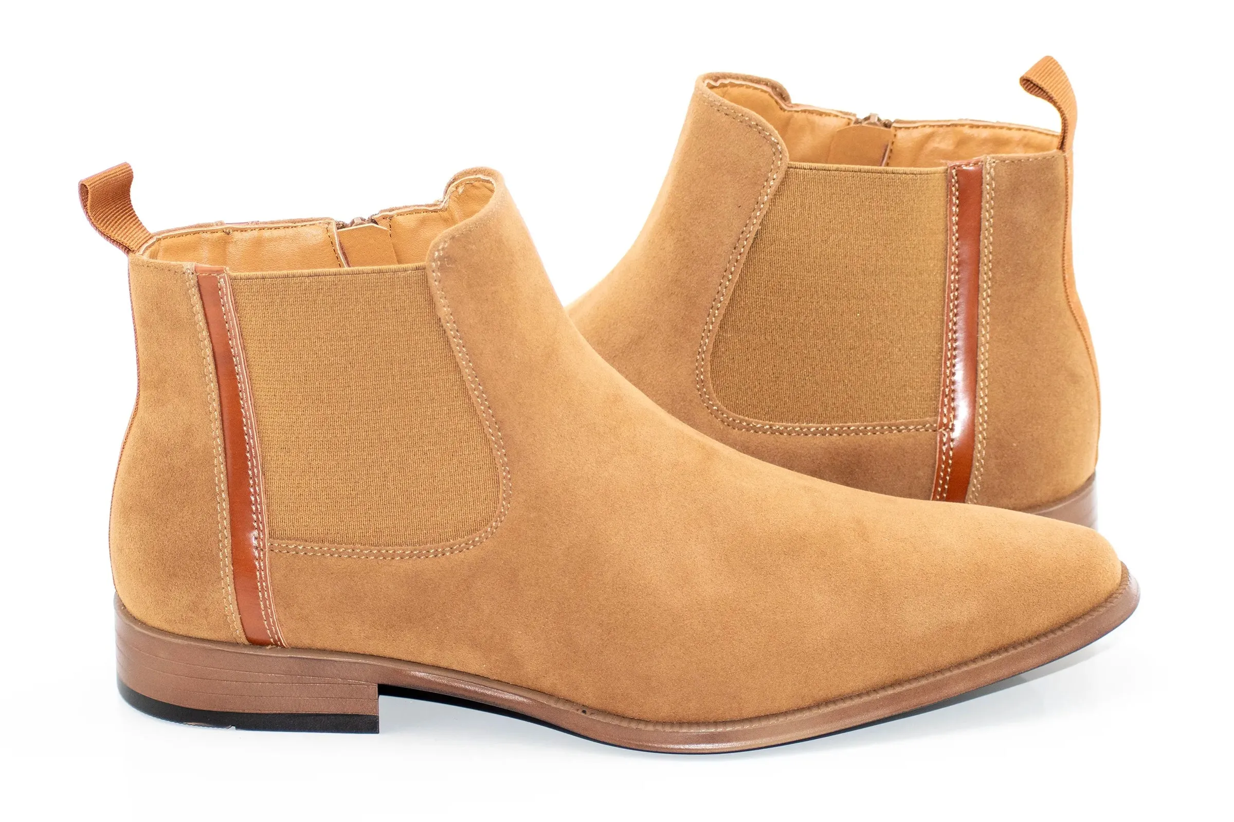 Zipper Suede Chelsea Boot by Antonio Cerrelli