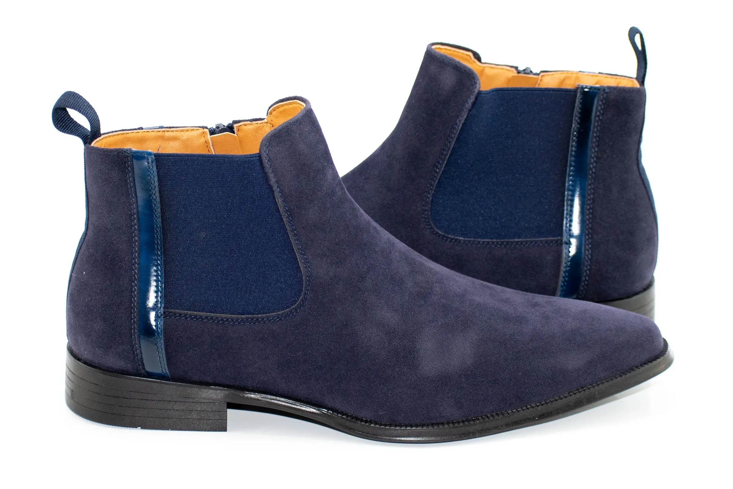 Zipper Suede Chelsea Boot by Antonio Cerrelli